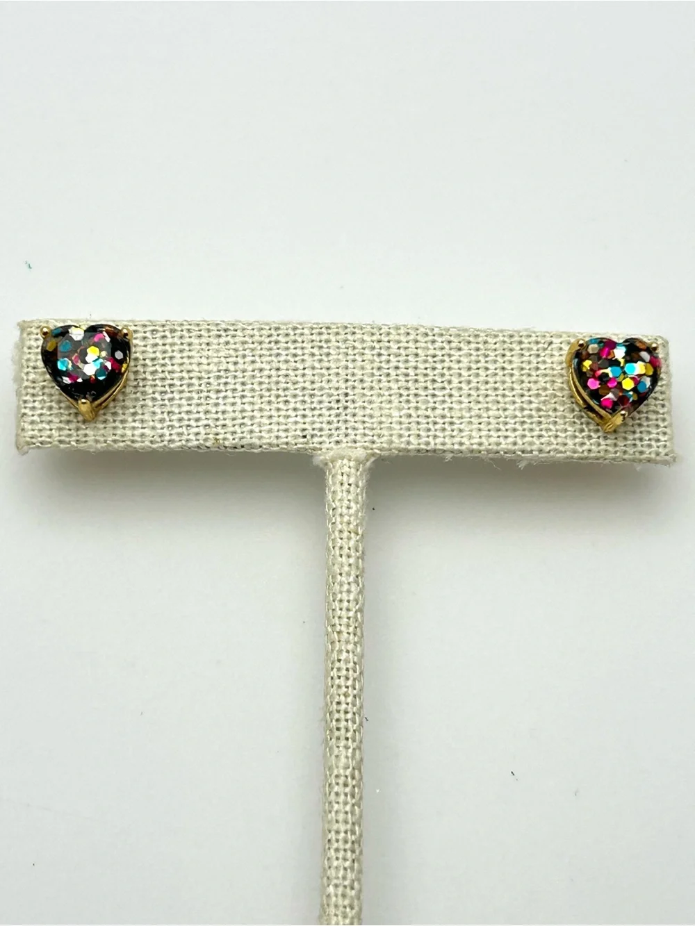 Kate Spade Glitter Heart Earrings